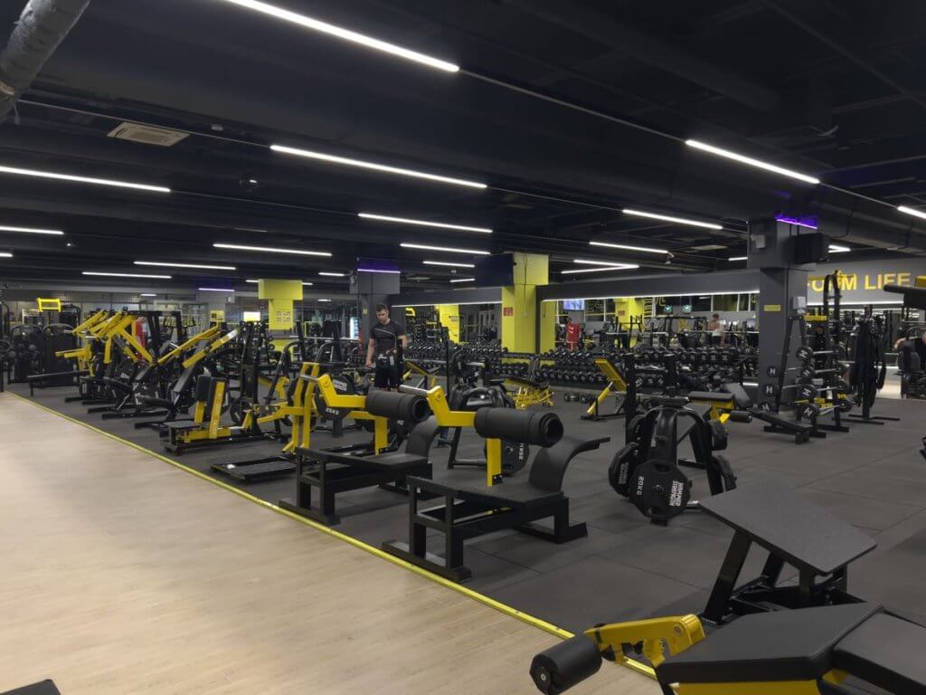 Тренажёры с дисковой нагрузкой в зале GYM24 у метро Михалово