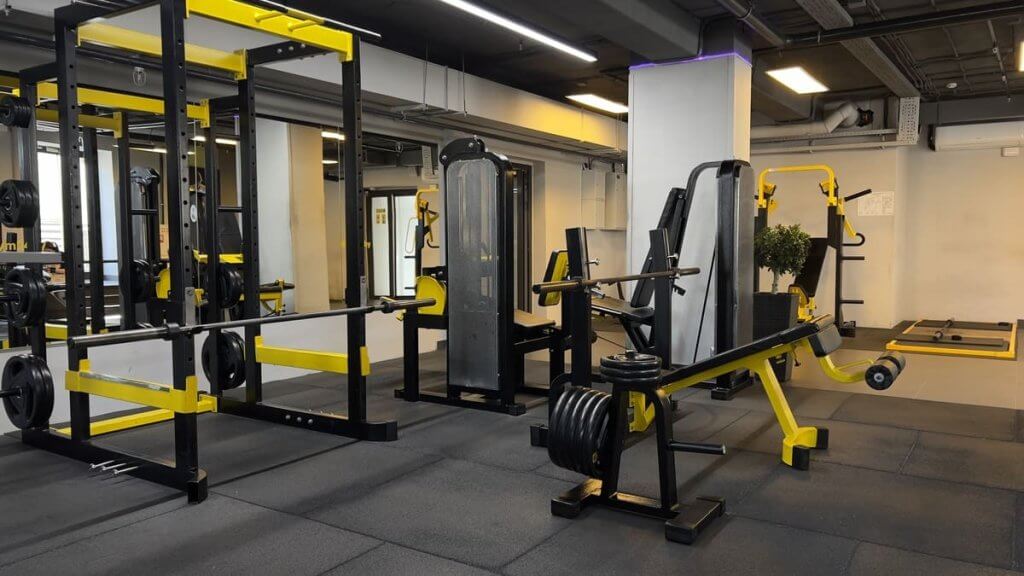 Тренажёры с дисковой нагрузкой в зале GYM24 у метро Пушкинская